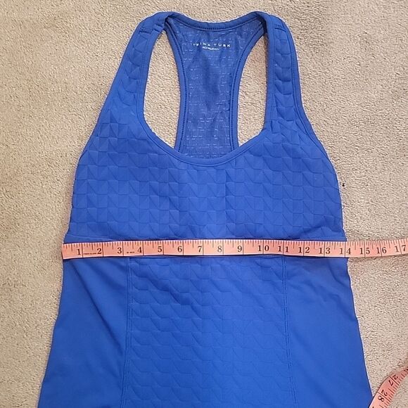 Trina Turk royal blue tank top sz med - Picture 4 of 8